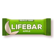 Lifebar batonėlis su obuoliais, ekologiškas, RAW, 47 g